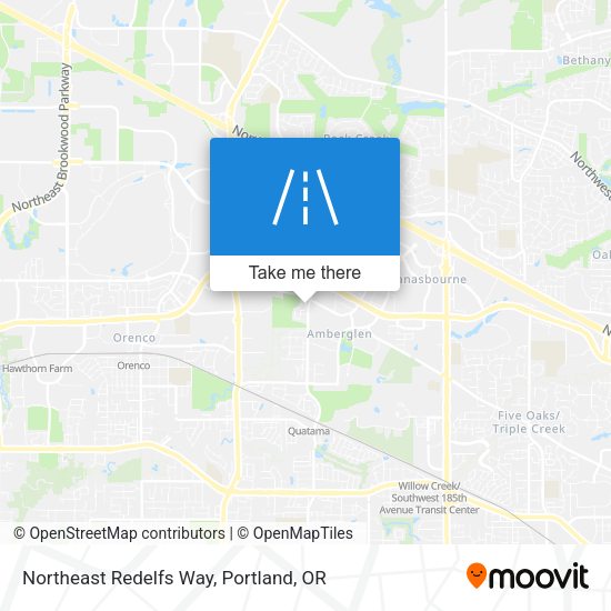 Northeast Redelfs Way map