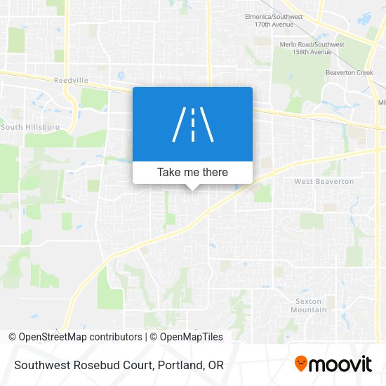 Southwest Rosebud Court map