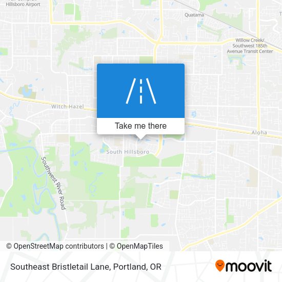 Southeast Bristletail Lane map