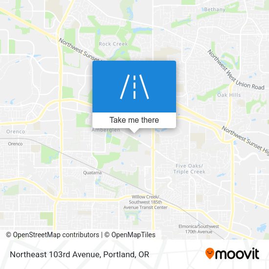 Mapa de Northeast 103rd Avenue