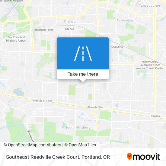 Southeast Reedville Creek Court map
