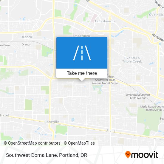 Southwest Doma Lane map