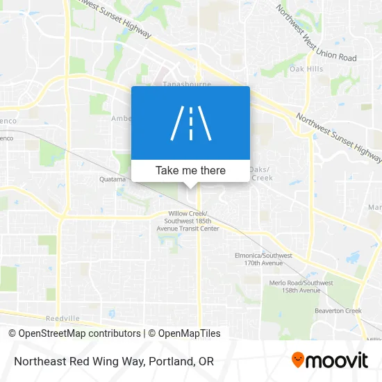 Northeast Red Wing Way map