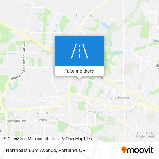 Mapa de Northeast 83rd Avenue