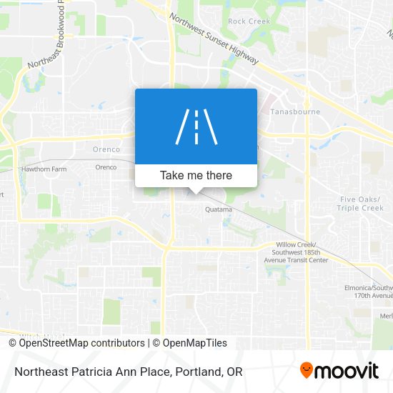 Northeast Patricia Ann Place map