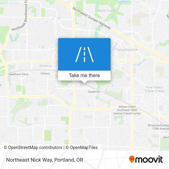 Northeast Nick Way map
