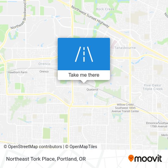 Northeast Tork Place map