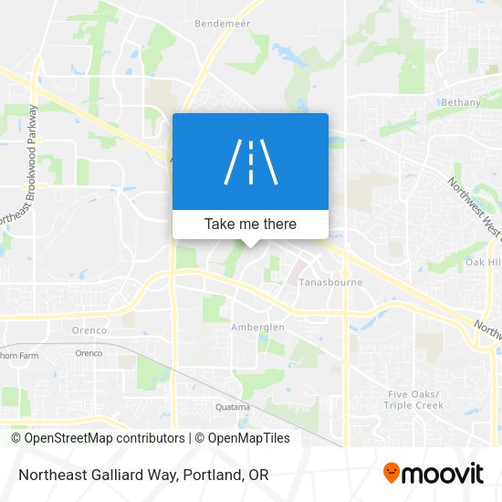 Northeast Galliard Way map