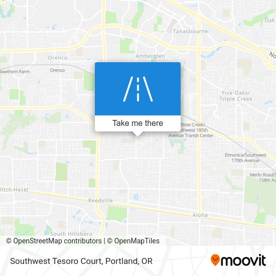 Southwest Tesoro Court map