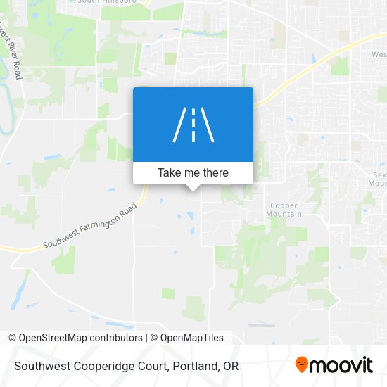 Southwest Cooperidge Court map