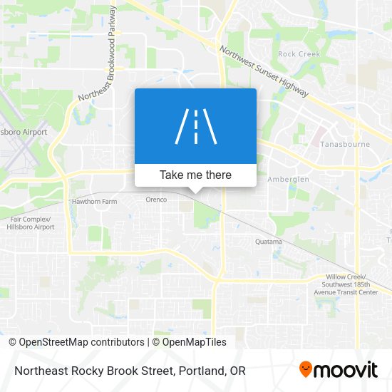 Northeast Rocky Brook Street map