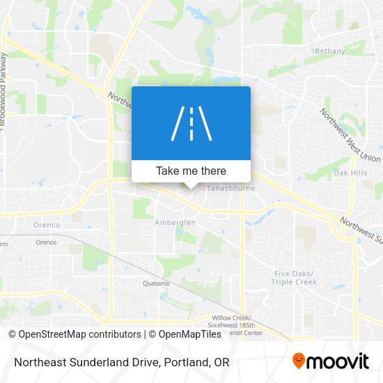 Northeast Sunderland Drive map