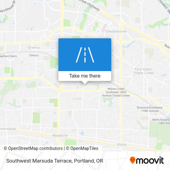 Southwest Marsuda Terrace map