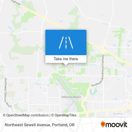Northeast Sewell Avenue map
