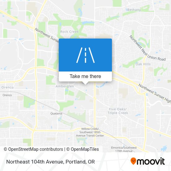 Northeast 104th Avenue map