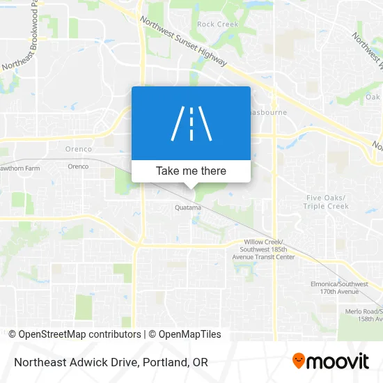 Northeast Adwick Drive map