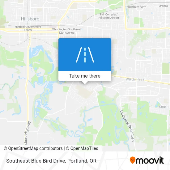 Southeast Blue Bird Drive map
