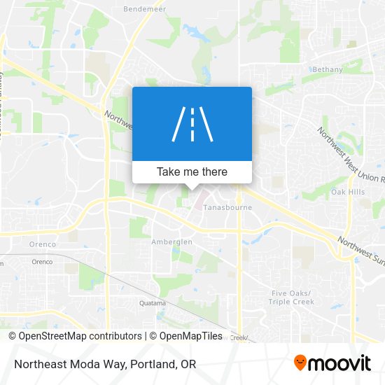 Northeast Moda Way map