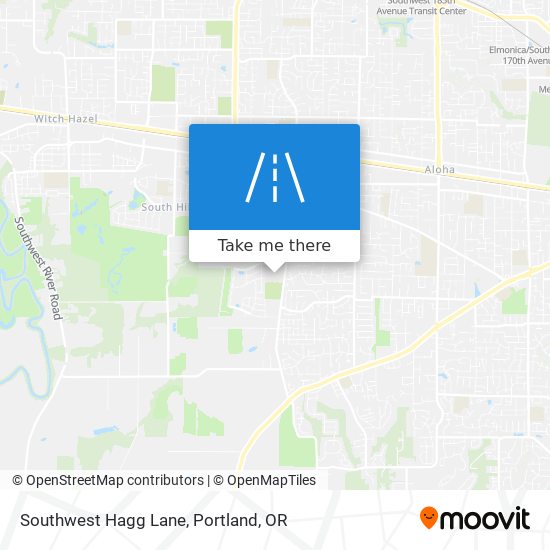Southwest Hagg Lane map