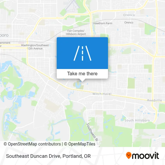 Southeast Duncan Drive map