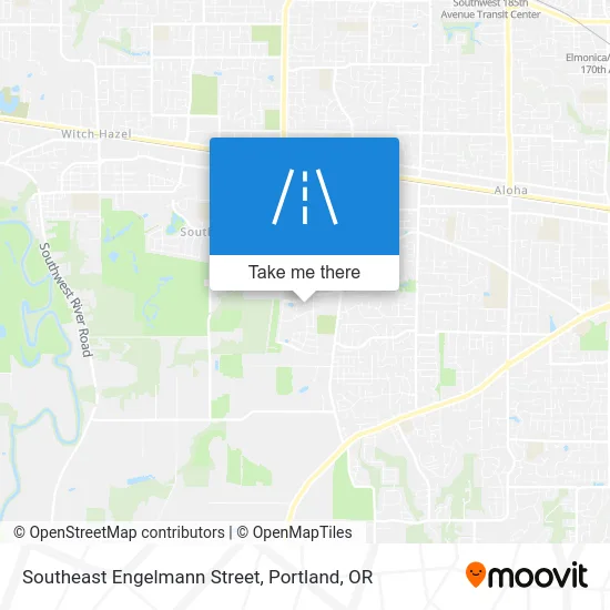 Southeast Engelmann Street map