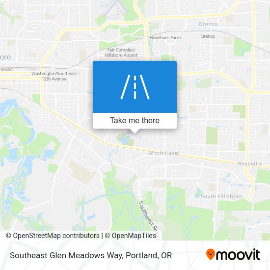 Mapa de Southeast Glen Meadows Way