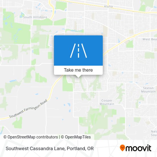 Southwest Cassandra Lane map
