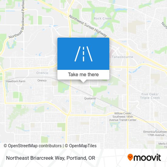 Northeast Briarcreek Way map