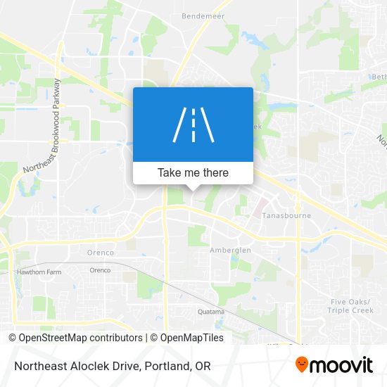 Northeast Aloclek Drive map