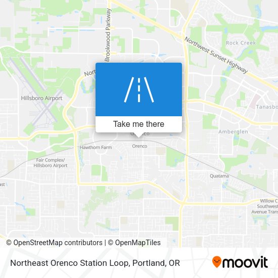 Mapa de Northeast Orenco Station Loop