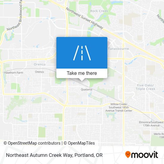 Northeast Autumn Creek Way map
