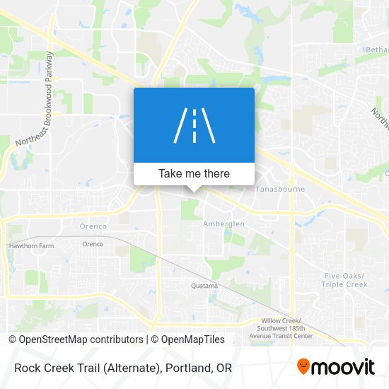 Rock Creek Trail (Alternate) map