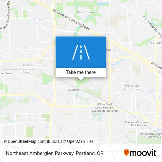 Mapa de Northeast Amberglen Parkway