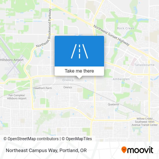 Northeast Campus Way map