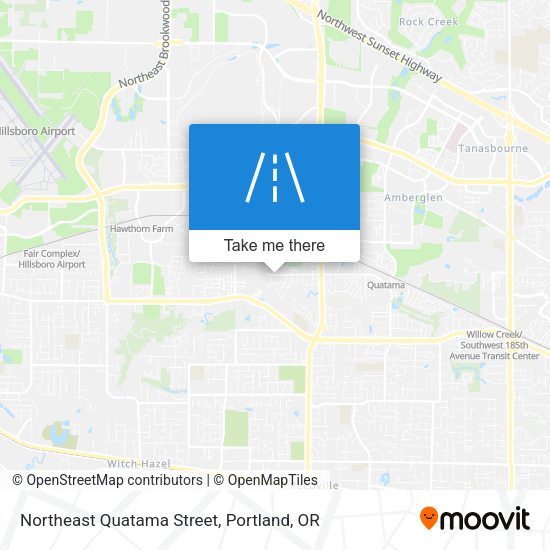 Northeast Quatama Street map