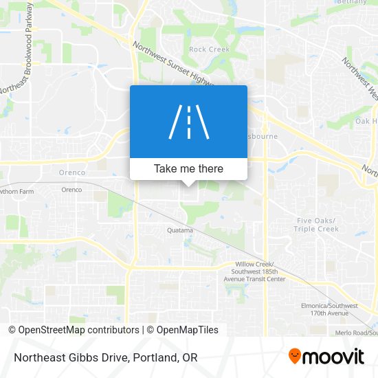 Mapa de Northeast Gibbs Drive