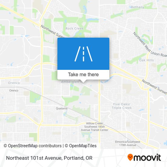 Mapa de Northeast 101st Avenue