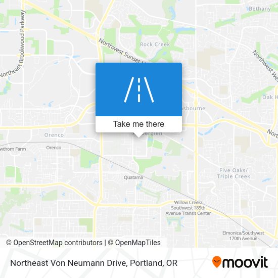 Northeast Von Neumann Drive map