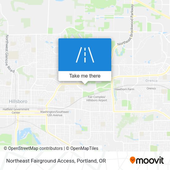 Northeast Fairground Access map