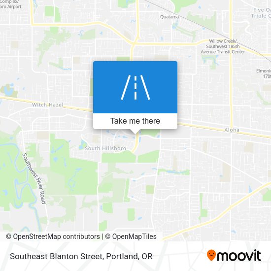 Mapa de Southeast Blanton Street