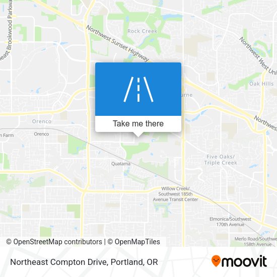Northeast Compton Drive map