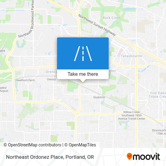 Northeast Ordonez Place map