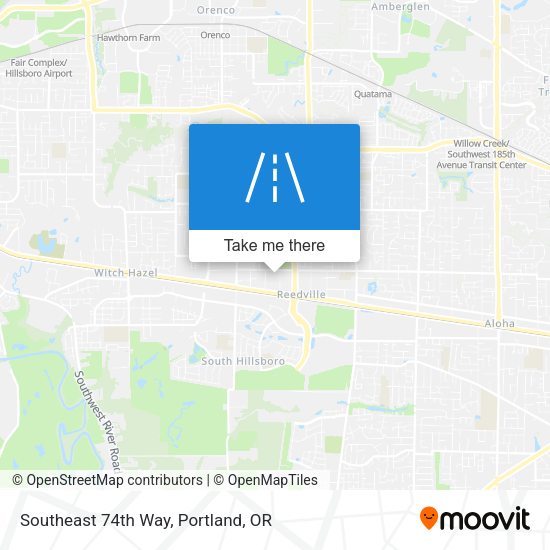 Southeast 74th Way map