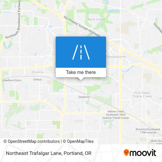 Northeast Trafalgar Lane map