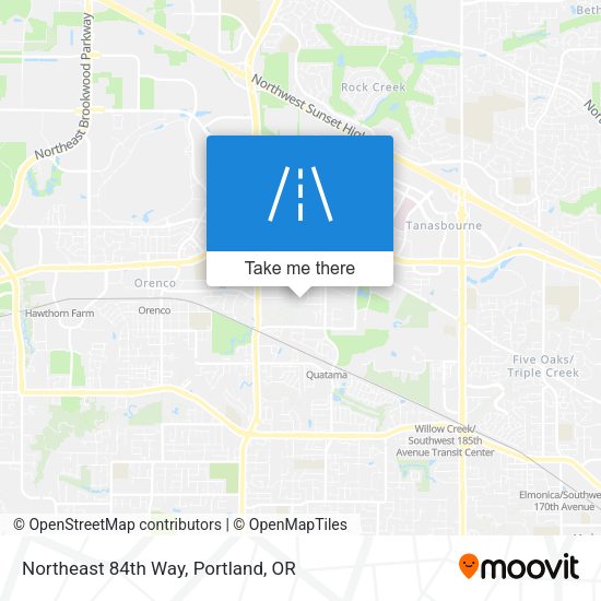 Northeast 84th Way map
