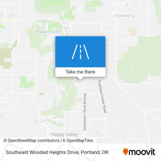Mapa de Southeast Wooded Heights Drive