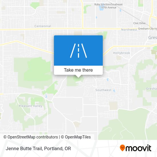 Jenne Butte Trail map