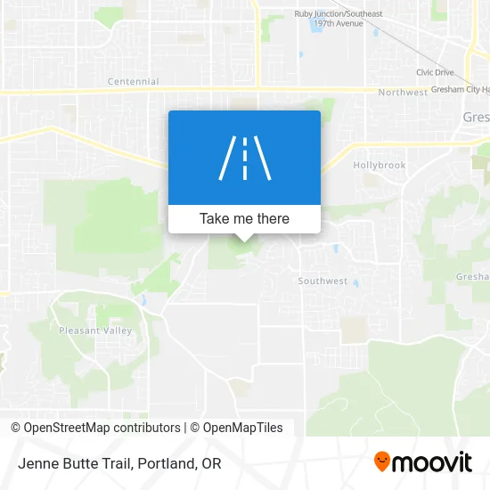 Jenne Butte Trail map