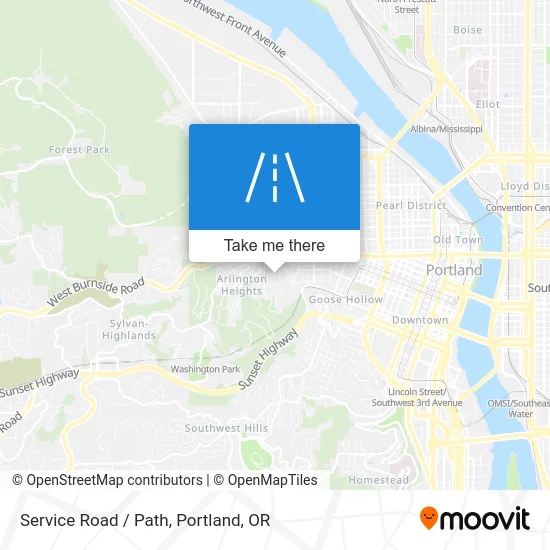 Service Road / Path map