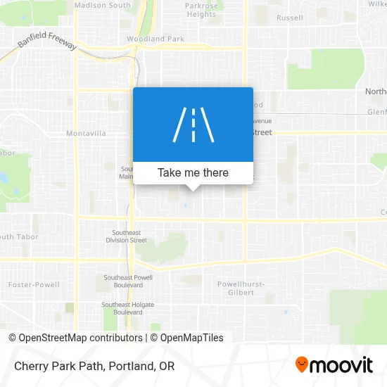 Cherry Park Path map